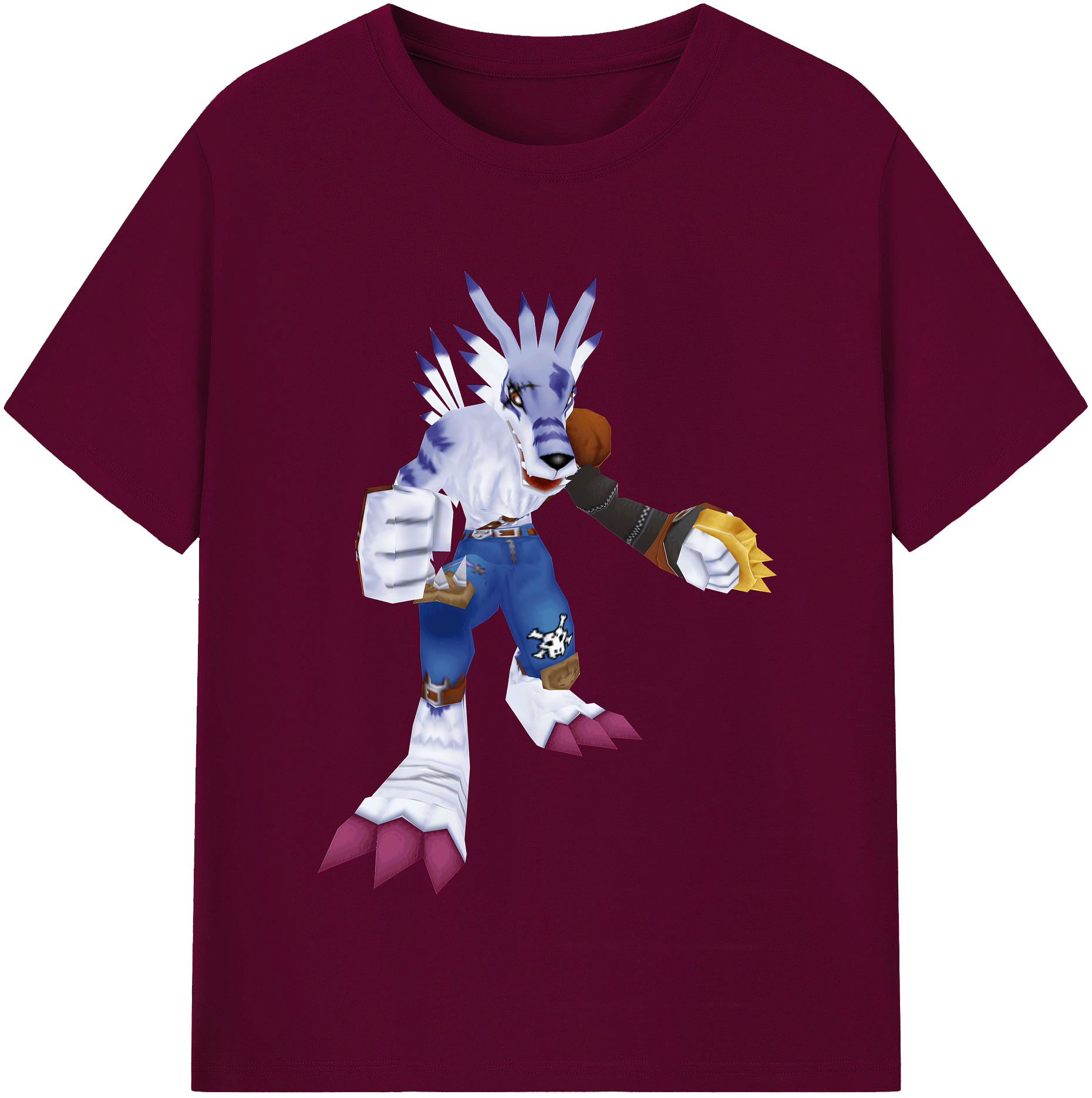 （画像用） Digimon デジタルモンスター/デジモン レディースカジュアルプリントTシャツ（綿100％）